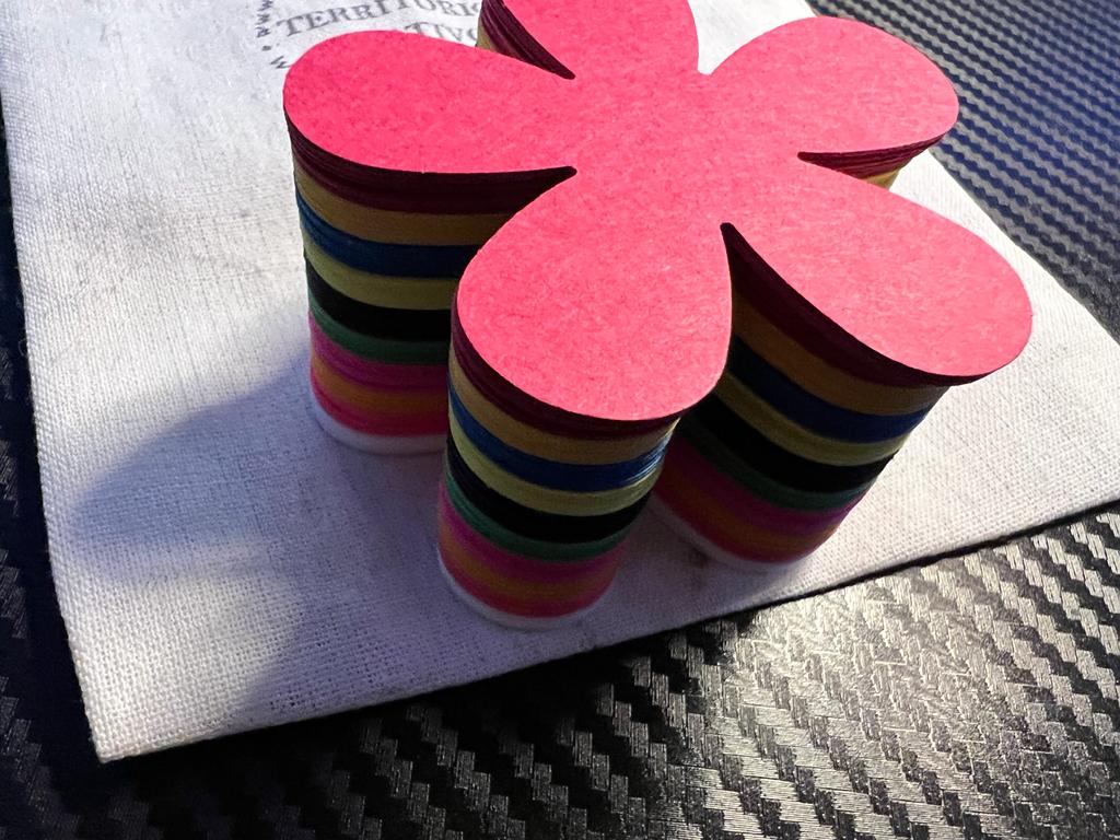 Troqueles de cartulina de flores, Cantidad: 30